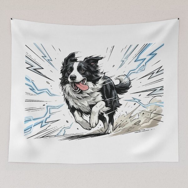 Item preview, Powered By Chaos High Energy Border Collie designed and sold by Petzzz.