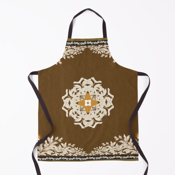 Item preview, Brown Persian rug design featuring elegant traditional floral and ornamental motifs with a warm vintage aesthetic designed and sold by Line-Aura.