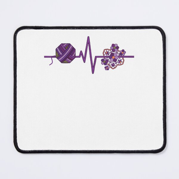 Item preview, Yarn Lovers Heartbeat Funny Crochet Crocheting designed and sold by LuminOrb.