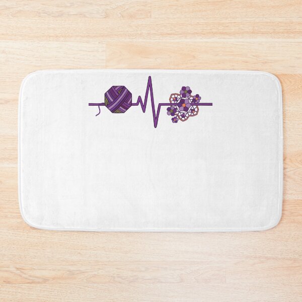 Item preview, Yarn Lovers Heartbeat Funny Crochet Crocheting designed and sold by LuminOrb.