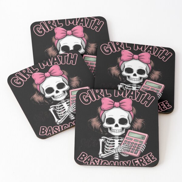 Item preview, GIRL MATH it's FREE BASICALLY FREE Funny designed and sold by FluoroWave.