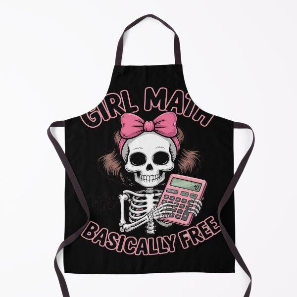 Item preview, GIRL MATH it's FREE BASICALLY FREE Funny designed and sold by FluoroWave.