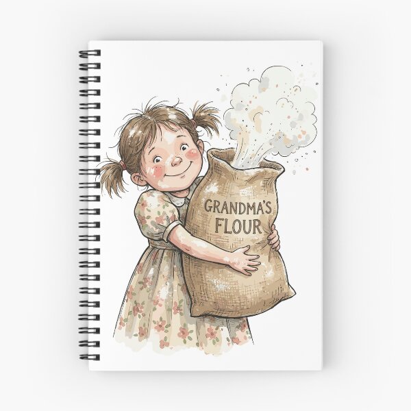 Item preview, Vintage Grocery Girl: Flour Sack Baker’s Girl designed and sold by bapupa.