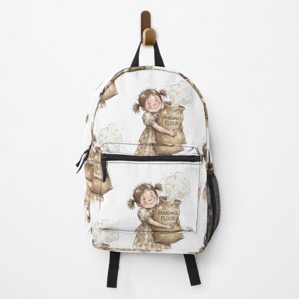 Item preview, Vintage Grocery Girl: Flour Sack Baker’s Girl designed and sold by bapupa.
