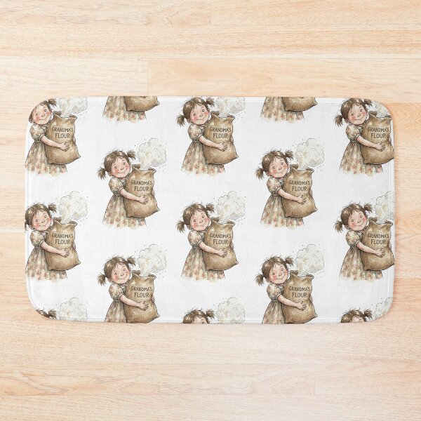 Item preview, Vintage Grocery Girl: Flour Sack Baker’s Girl designed and sold by bapupa.