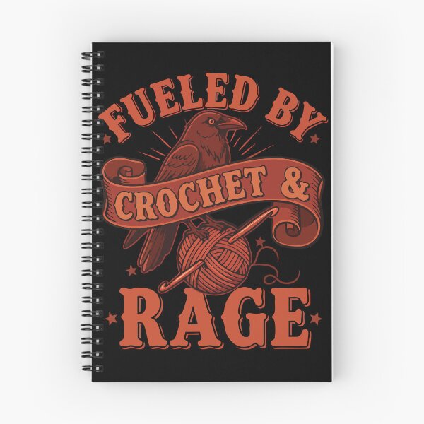Item preview, Funny Crochet Lover Fueled By Crochet And Rage designed and sold by LuminOrb.