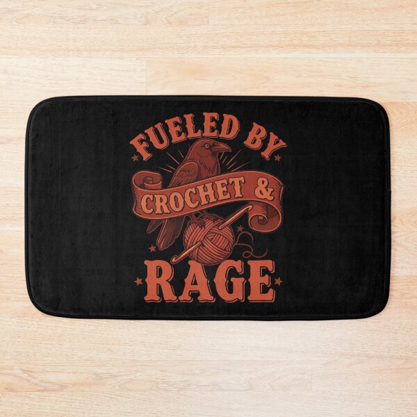 Item preview, Funny Crochet Lover Fueled By Crochet And Rage designed and sold by LuminOrb.