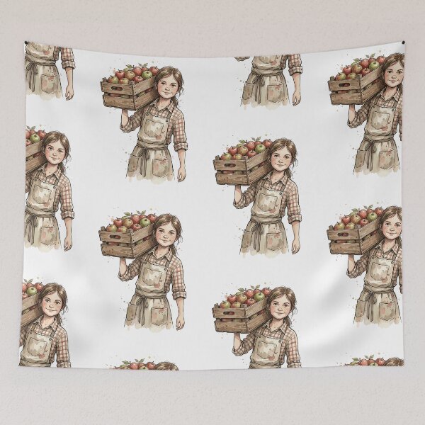 Item preview, Vintage Grocery Girl: Fruit Crate Carrier designed and sold by bapupa.