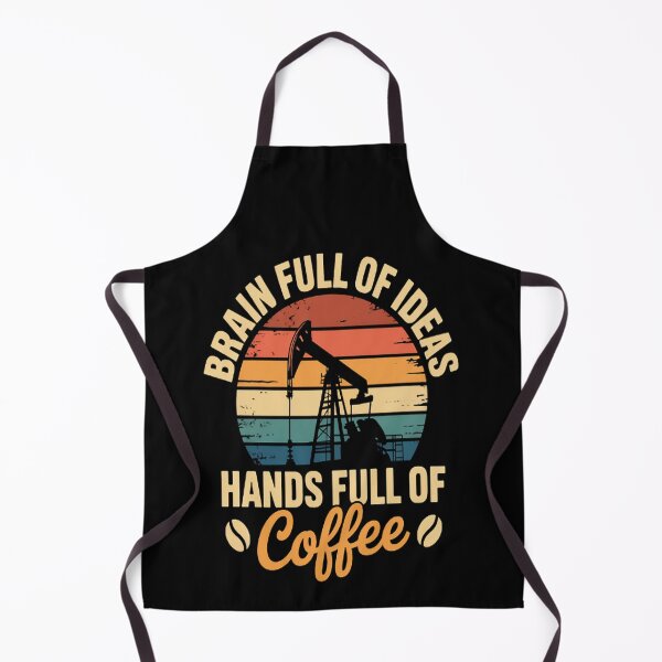 Item preview, Brain full of ideas hands full of coffee Oil Engineer designed and sold by mandiana.