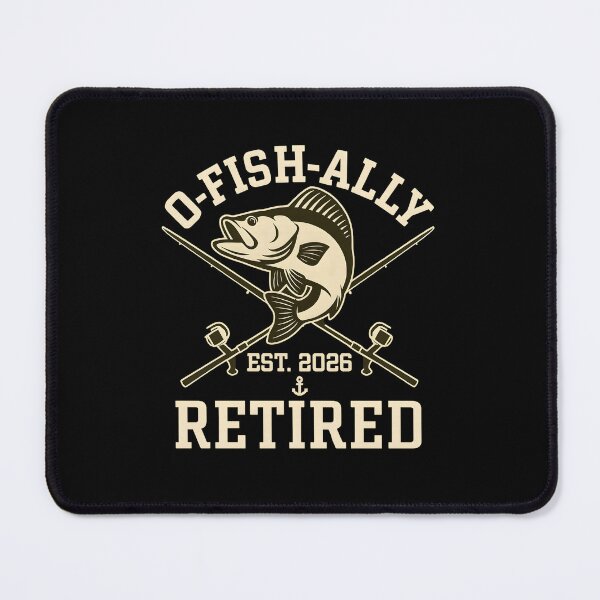 Item preview, O-Fish-Ally Retired Est 2026 Vintage Fishing Bass Gift designed and sold by haitrieuic96.