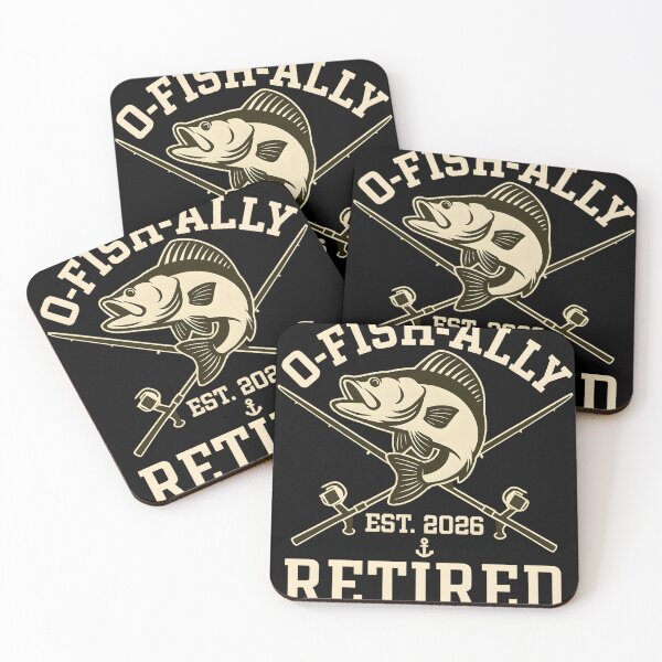 Item preview, O-Fish-Ally Retired Est 2026 Vintage Fishing Bass Gift designed and sold by haitrieuic96.