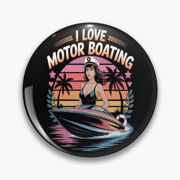 Item preview, I Love Motor Boating Boat Captain Boater Life designed and sold by gandebro.