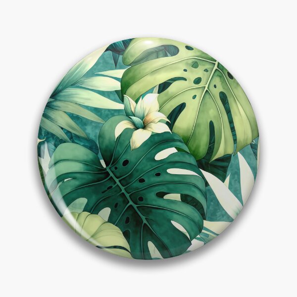 Item preview, Monstera Leaves Wall Art - Tropical Urban Jungle Decor - Large Botanical Leaf Print for Plant Lovers - Biophilic Greenery Design designed and sold by casaloomaria.