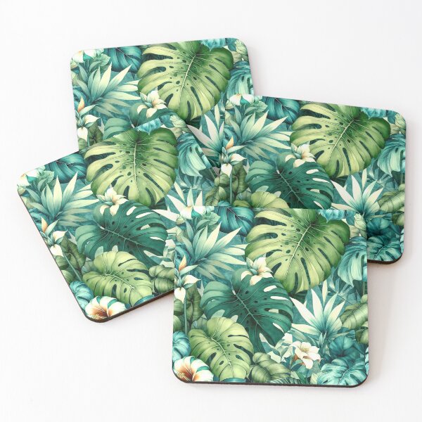 Item preview, Monstera Leaves Wall Art - Tropical Urban Jungle Decor - Large Botanical Leaf Print for Plant Lovers - Biophilic Greenery Design designed and sold by casaloomaria.