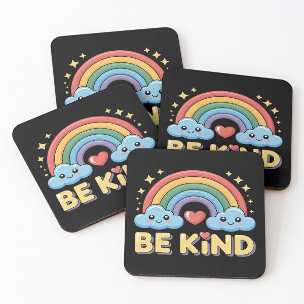 Item preview, Girls Be Kind Rainbow Motivational Message Colorful Positive designed and sold by FluoroWave.