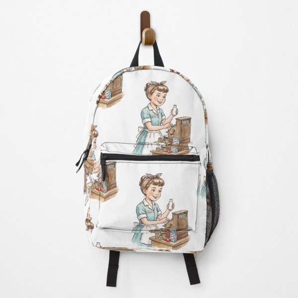 Item preview, Vintage Grocery Girl: Market Cashier Cutie designed and sold by bapupa.