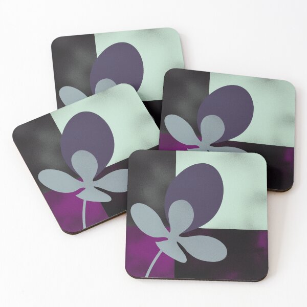 Item preview, Deep Violet Abstract Floral designed and sold by joycrysstudio.