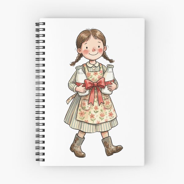 Item preview, Vintage Grocery Girl: Milk Bottle Delivery Girl designed and sold by bapupa.