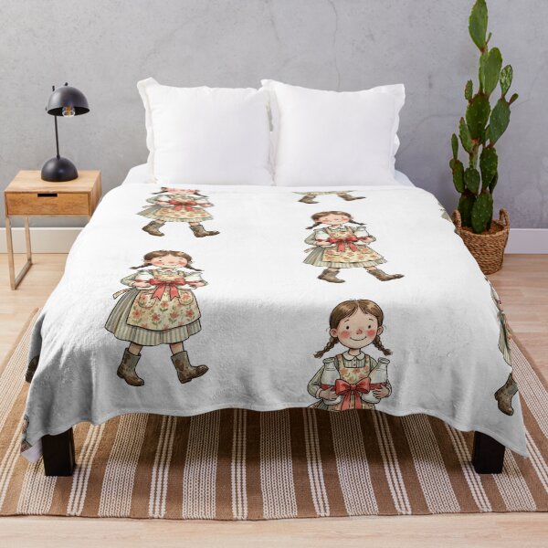 Item preview, Vintage Grocery Girl: Milk Bottle Delivery Girl designed and sold by bapupa.