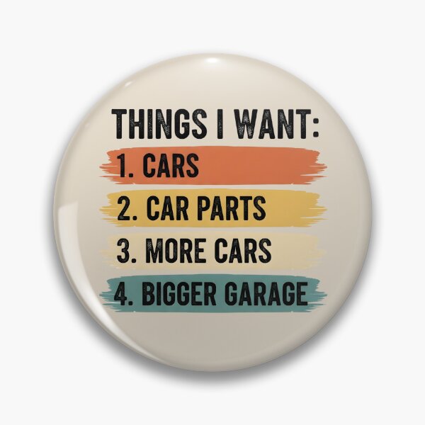 Item preview, Things I Want Cars Car Parts Bigger Garage designed and sold by dudelinart.