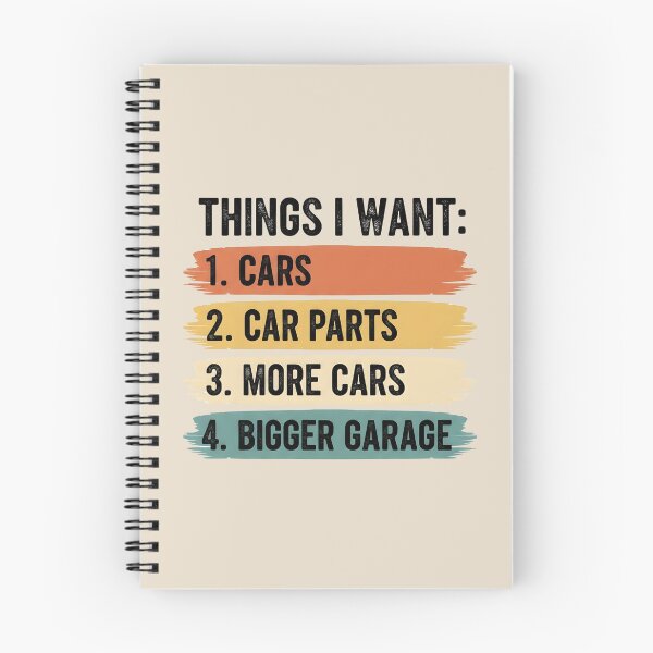 Item preview, Things I Want Cars Car Parts Bigger Garage designed and sold by dudelinart.
