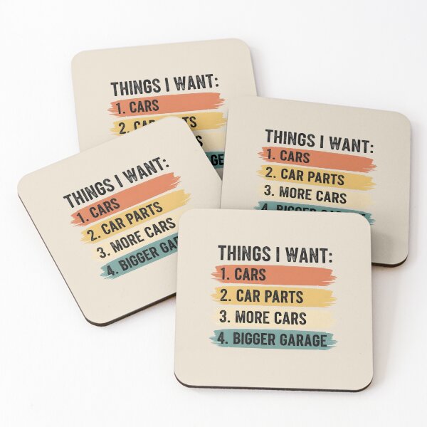 Item preview, Things I Want Cars Car Parts Bigger Garage designed and sold by dudelinart.