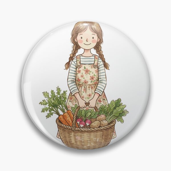 Item preview, Vintage Grocery Girl: Produce Basket Helper designed and sold by bapupa.