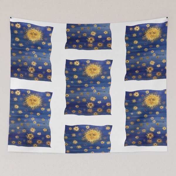 Item preview, Detail from an acrylic painting, Thousand Suns in Parchment Form designed and sold by creaphyl28.
