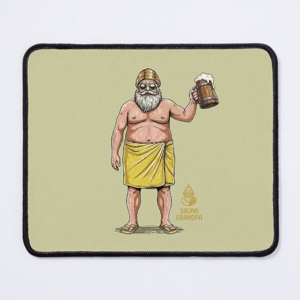 Item preview, Sauna Grandpa - Grandpa enjoying a beer after the sauna designed and sold by WABISABIMOMENTS.