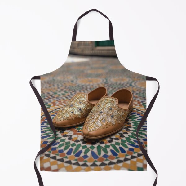 Artikelvorschau, Elegante marokkanische Babouche- und Zellij-Mosaikkunst entworfen und verkauft von designwiss.