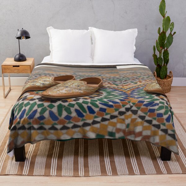 Item preview, Elegant Moroccan Babouche & Zellij Mosaic Art designed and sold by designwiss.