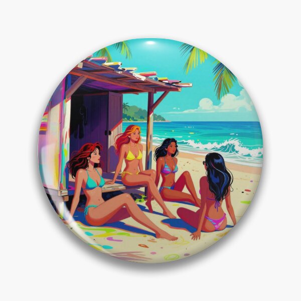 Item preview, Bikini girls on beach designed and sold by JackFreestone.