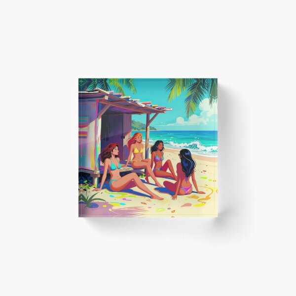 Item preview, Bikini girls on beach designed and sold by JackFreestone.