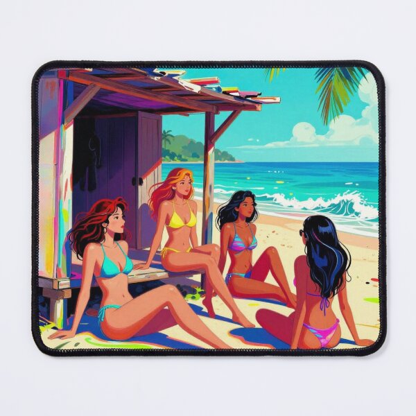 Item preview, Bikini girls on beach designed and sold by JackFreestone.