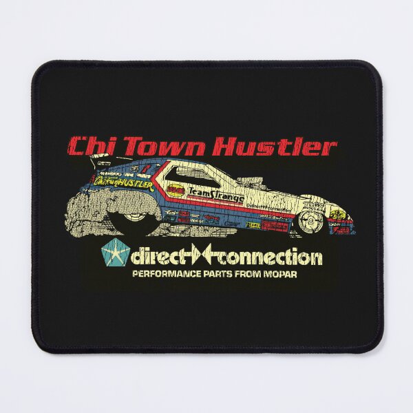 Item preview, Vintage drag racing - 1982 Chi Town Hustler Funny Car -Gnarly, aged, burnout print designed and sold by retropetrol.