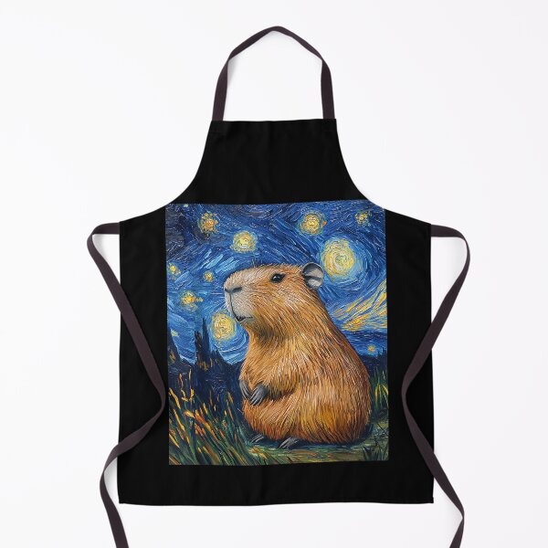 Item preview, Capybara - Van Gogh Style - Starry Night - Funny Graphic Art for Men Women Kids , Capybara Gift Lover  designed and sold by DZIRI NAJAT.