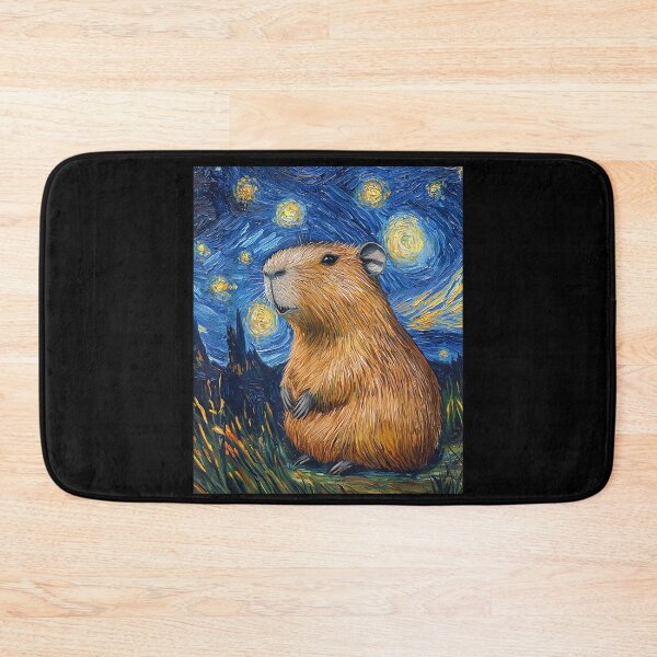 Item preview, Capybara - Van Gogh Style - Starry Night - Funny Graphic Art for Men Women Kids , Capybara Gift Lover  designed and sold by DZIRI NAJAT.