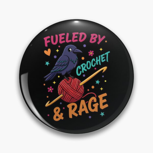 Item preview, Fueled By Crochet And Rage Funny Crochet Lover designed and sold by LuminOrb.