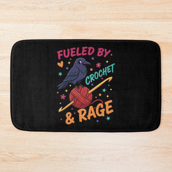 Item preview, Fueled By Crochet And Rage Funny Crochet Lover designed and sold by LuminOrb.