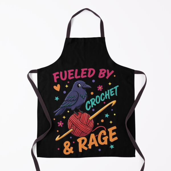 Item preview, Fueled By Crochet And Rage Funny Crochet Lover designed and sold by LuminOrb.