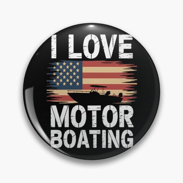 Item preview, I Love Motor Boating Flag Boat Novelty Boater designed and sold by gandebro.