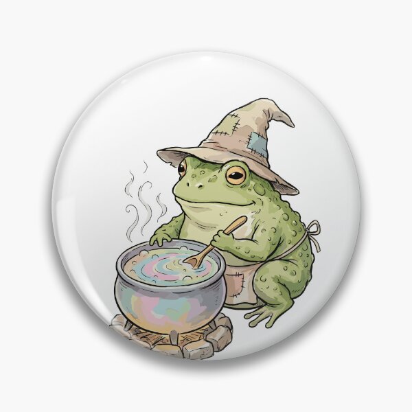 Item preview, Whimsigoth Art: Grumpy Toad's Spell designed and sold by bapupa.