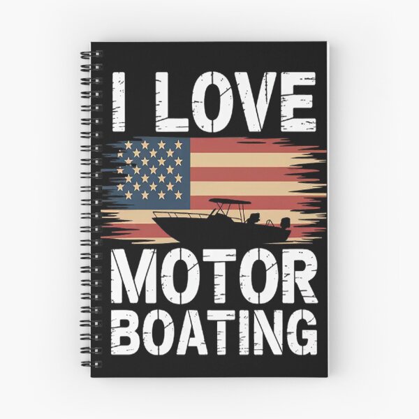 Item preview, I Love Motor Boating Flag Boat Novelty Boater designed and sold by gandebro.