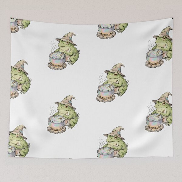 Item preview, Whimsigoth Art: Grumpy Toad's Spell designed and sold by bapupa.