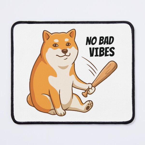 Item preview, No Bad Vibes Bonk Dog Meme designed and sold by Petzzz.