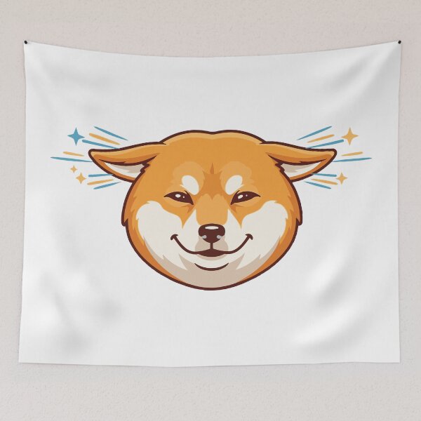 Item preview, Airplane Ears Happy Shiba Inu designed and sold by Petzzz.