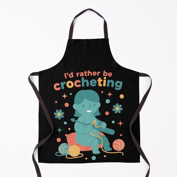 Item preview, Id Rather Be Crocheting Funny Crochet Lover Yarn designed and sold by LuminOrb.
