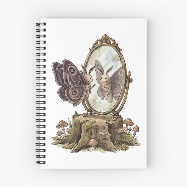 Item preview, Whimsigoth Art: Moth's Moonlit Mirror designed and sold by bapupa.