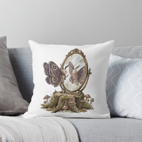 Item preview, Whimsigoth Art: Moth's Moonlit Mirror designed and sold by bapupa.