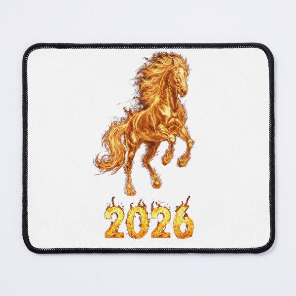 Item preview, Fire Horse 2026 – Flaming Zodiac Horse Digital Art Design designed and sold by Baby Adee Collective.